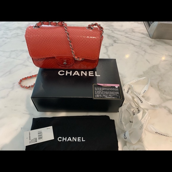 Chanel ombré python shoulder crossbody bag - Picture 4 of 9